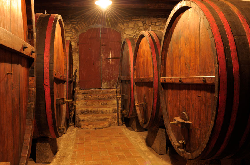 Brunello Wine Barrels