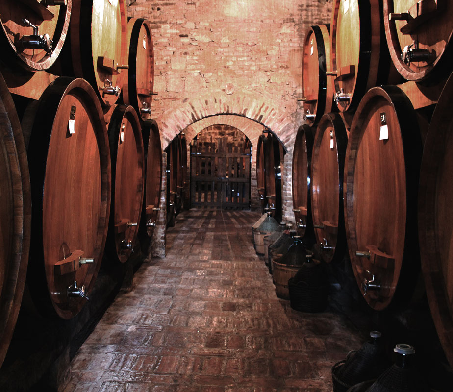 Montepulciano wine cellar